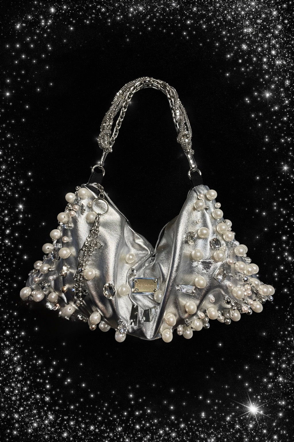 Devora — One of a Kind Pearl Crystal Bag