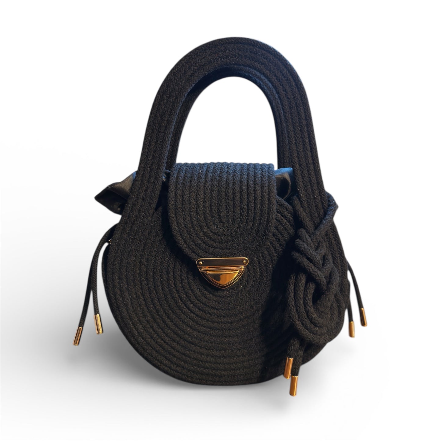 Elara — One of a Kind Handcrafted Rope Bag with Inner Pouch