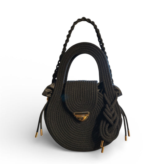 Elara — One of a Kind Handcrafted Rope Bag with Inner Pouch