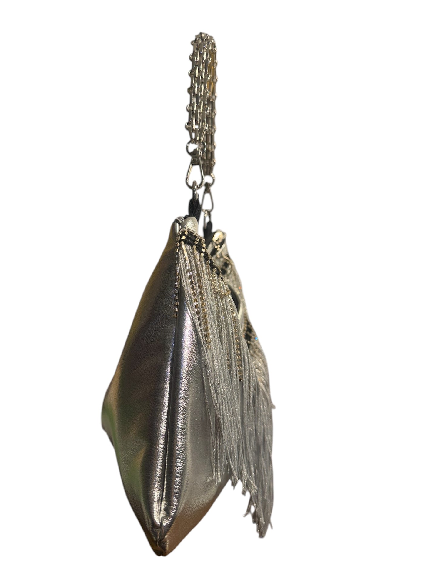 Selah — One of a Kind Silver Fringe Bag