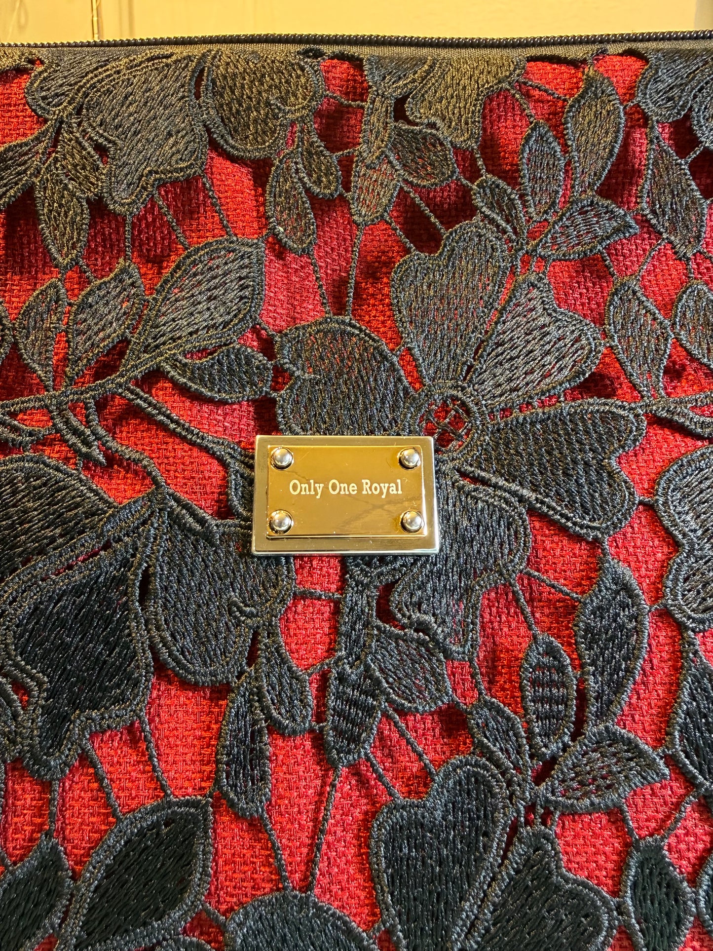 Scarlet Lace Royal Clutch