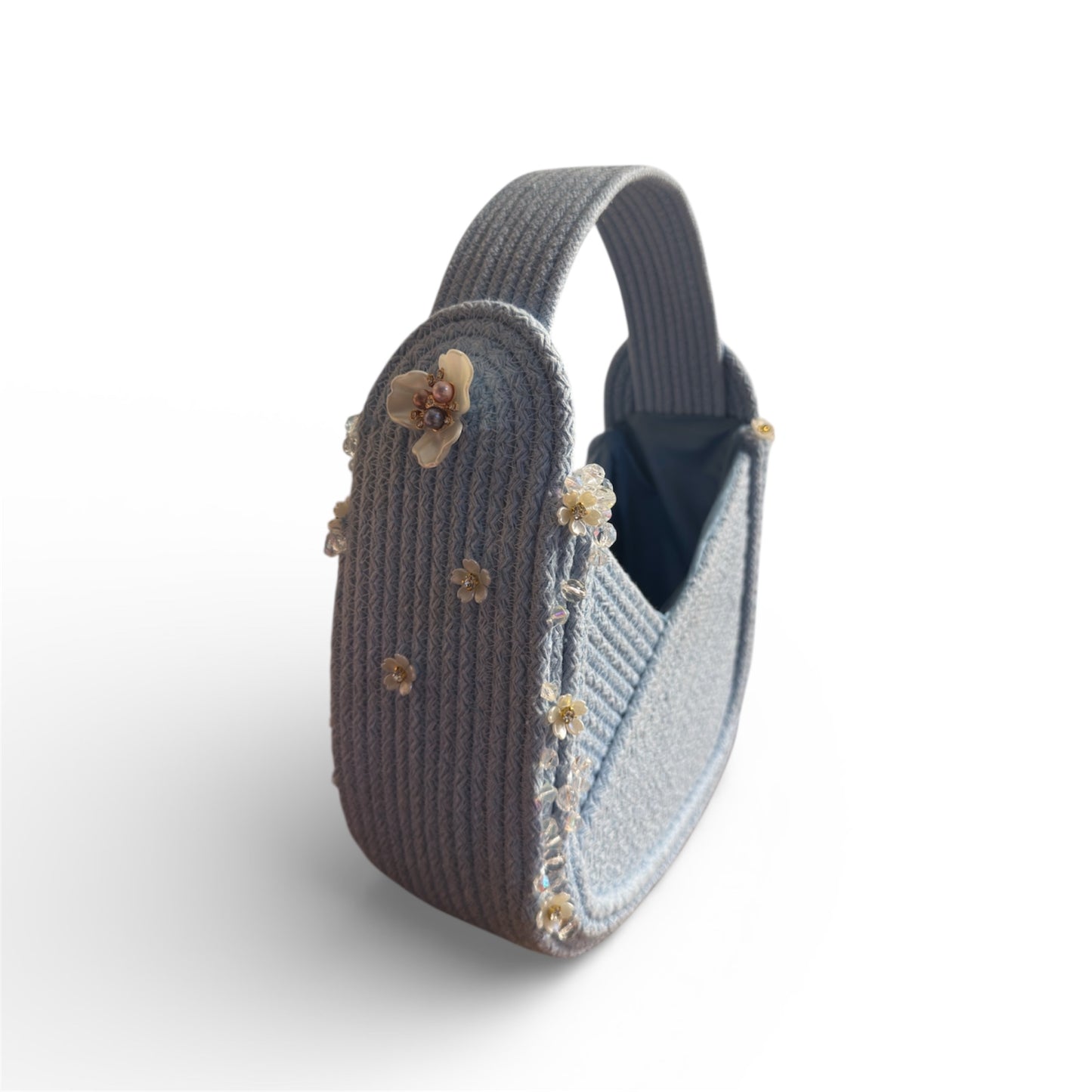 Blue Whisper — One of a Kind Handcrafted Rope Bag