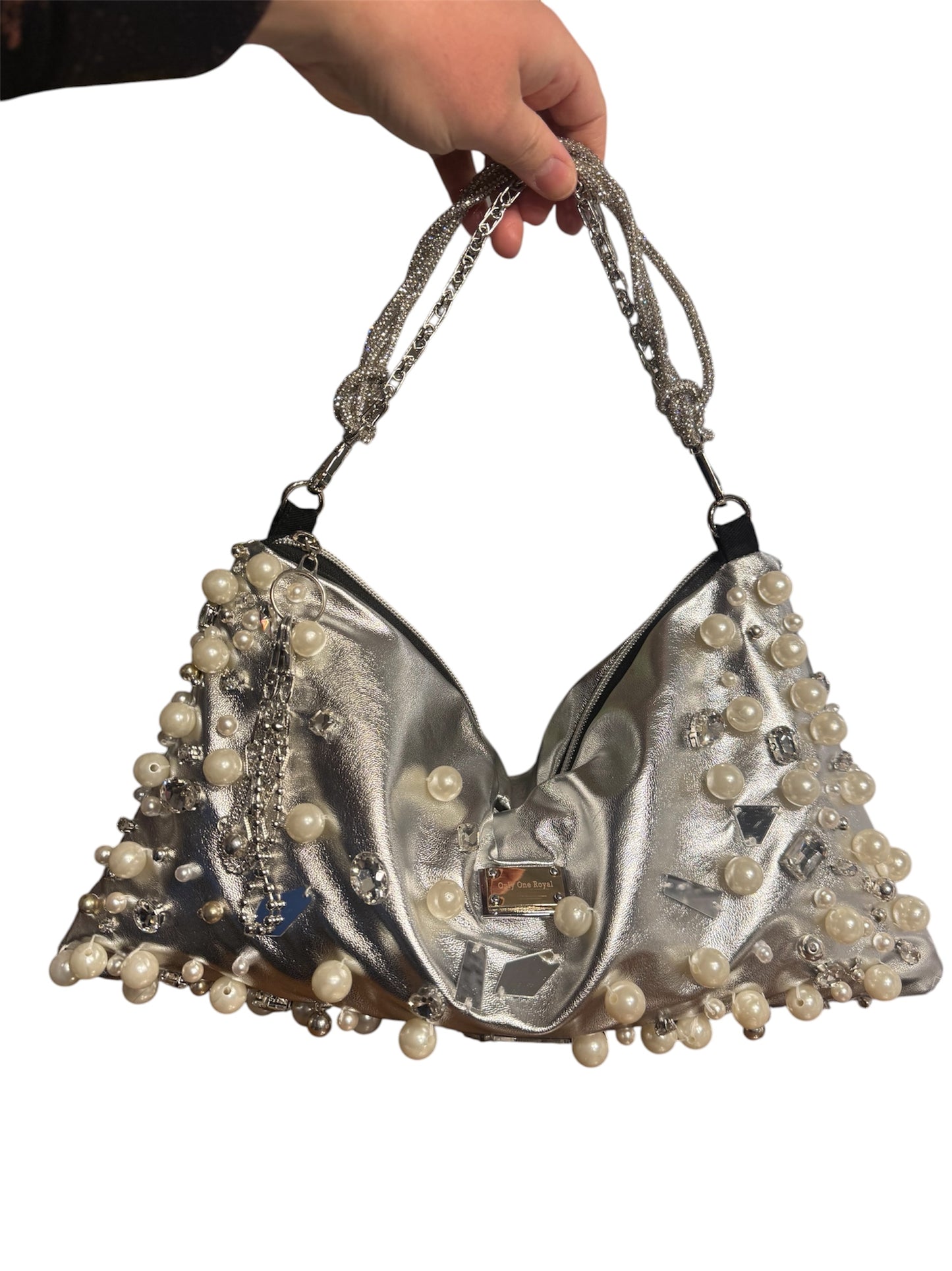Devora — One of a Kind Pearl Crystal Bag