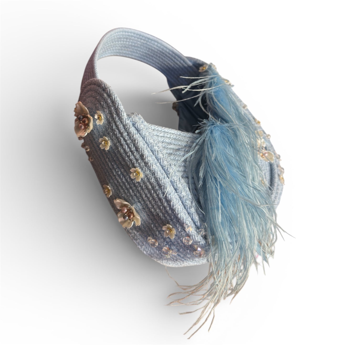 Blue Whisper — One of a Kind Handcrafted Rope Bag