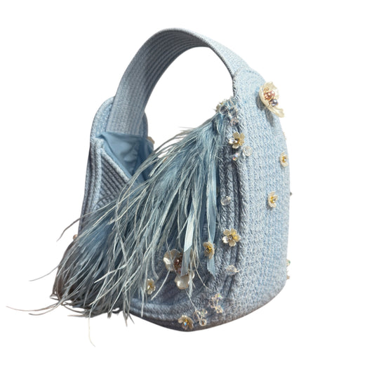 Blue Whisper — One of a Kind Handcrafted Rope Bag