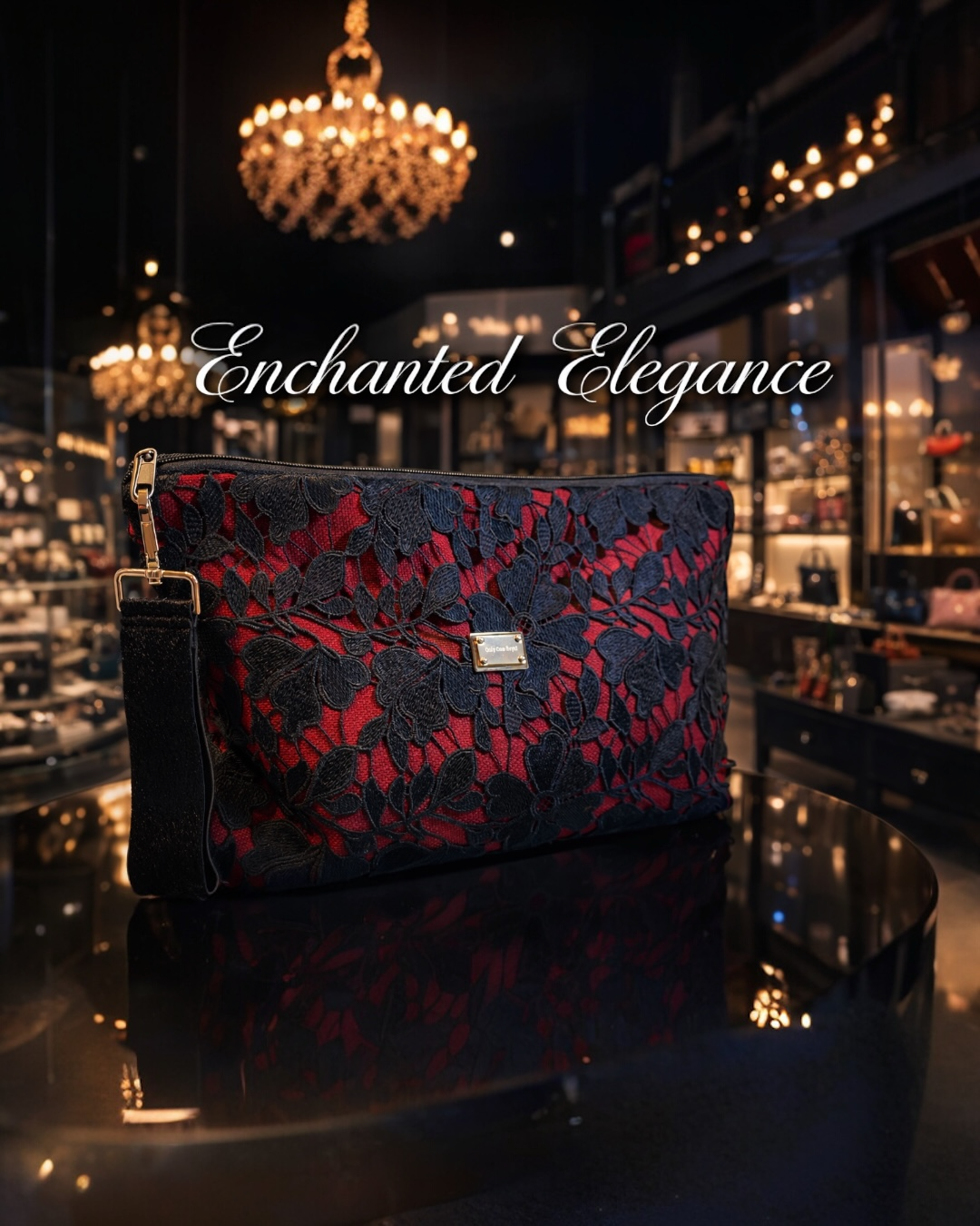 Scarlet Lace Royal Clutch