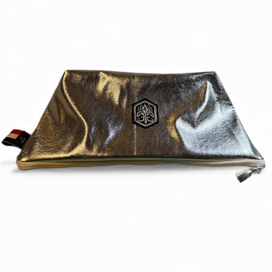 Silver Aura Cosmetic Pouch