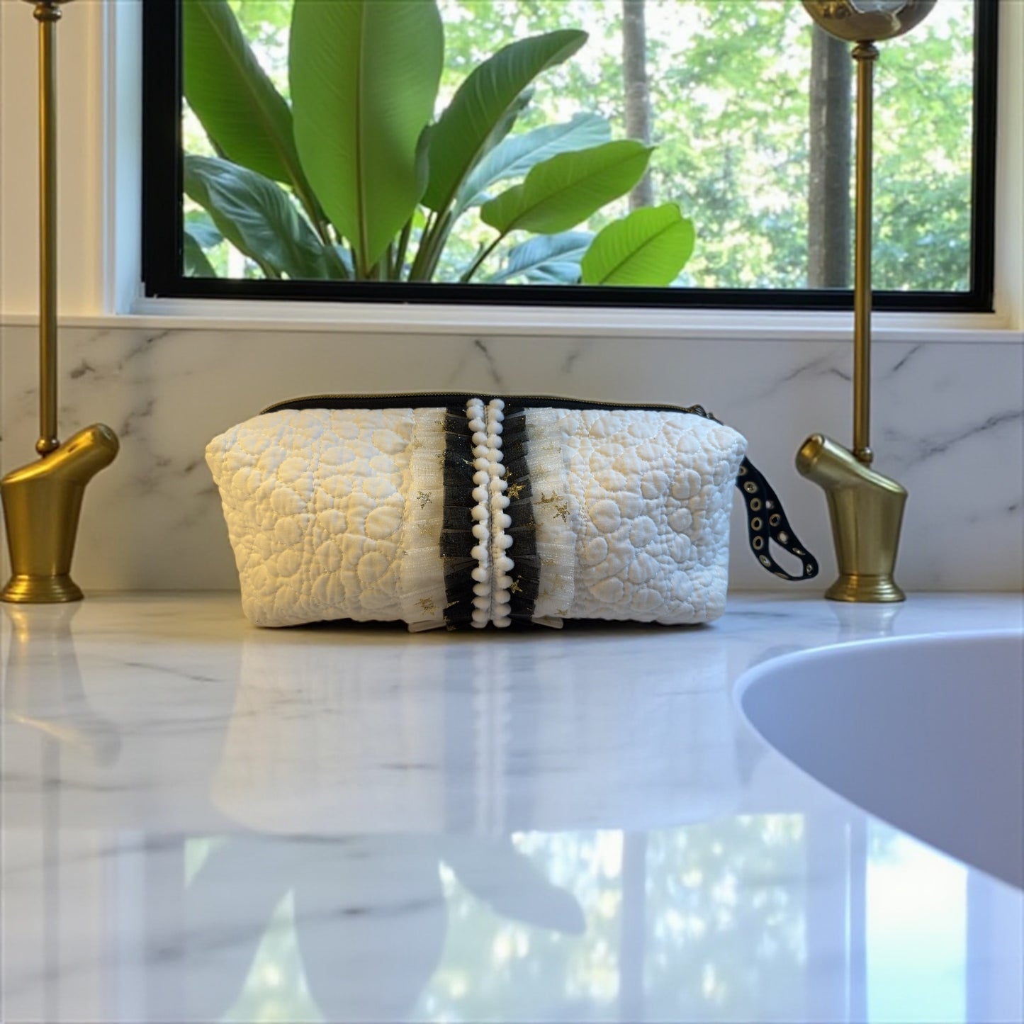 Snow White — One-of-a-Kind Evening Cosmetic Pouch