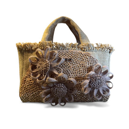 LINA — One-of-a-Kind Woven Statement Handbag