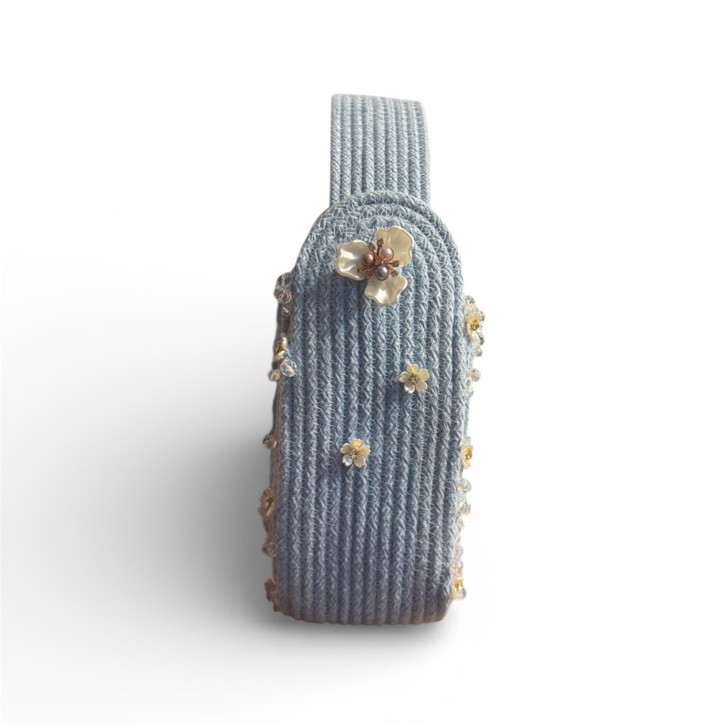 Blue Whisper — One of a Kind Handcrafted Rope Bag