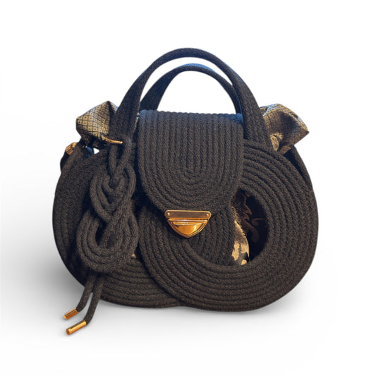 Velora — One of One Sculptural Cotton Cord Handbag