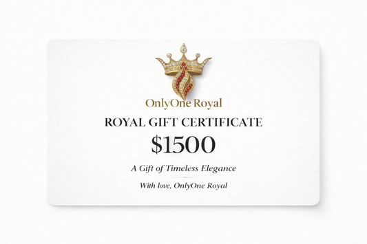 Only One Royal — Royal Gift Certificate | Luxury Digital Certificate